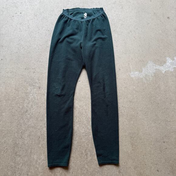 Men's Vintage Patagonia Capilene Green Fleece Base Layer Sweatpants Sz Medium - Picture 1 of 7